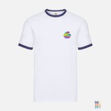 Ringer T-Shirt Food Embroidery Fruit of the Loom #inkfinity