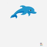 Ringer T-Shirt Sea Animal Embroidery Fruit of the Loom