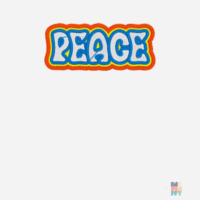 Tricou de Barbati Bumbac Premium Love Peace Embroidery Gildan