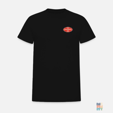 Tricou de Barbati Bumbac Premium Mom Love Patch Embroidery Gildan #inkfinity