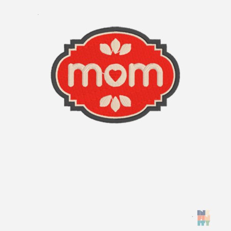 Tricou de Barbati Bumbac Premium Mom Love Patch Embroidery Gildan #inkfinity