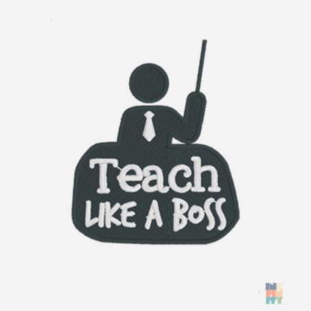 Original Cuffed Beanie School Teacher Embroidery #inkfinity