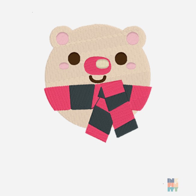 Original Patch Beanie Animal Holiday Embroidery