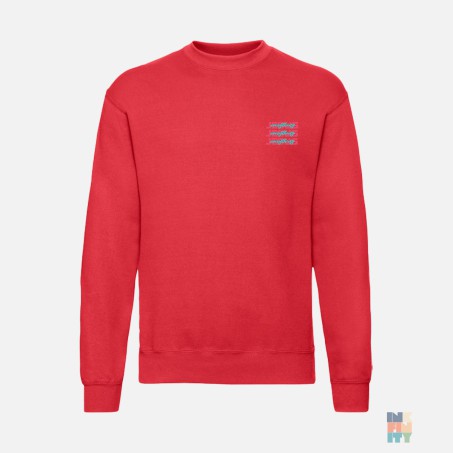 Classic Sweater Religion Jesus Embroidery Fruit of the Loom #inkfinity