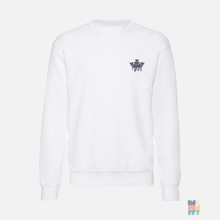 Pulovar de Barbati Crown Embroidery Fruit of the Loom #inkfinity