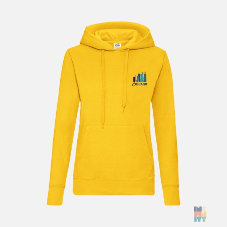 Hanorac de Dama City Cool Embroidery Fruit of the Loom #inkfinity