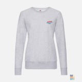Lightweight Lady-Fit Raglan Sweater Holiday Cool Embroidery Fruit of the Loom #inkfinity