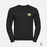 Atheltic Sweater Peace Love Embroidery Russell