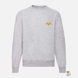 Pulover Raglan de Barbati Cute Animal Emoji Embroidery Fruit of the Loom #inkfinity
