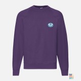 Raglan Sweater Swimming Patch Embroidery Fruit of the Loom #inkfinity