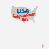 Pulover Cropped de Dama Patriotic America Embroidery Just Hoods