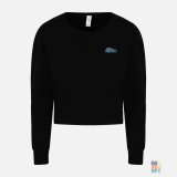 Pulover Cropped de Damă Animal Sea Embroidery Just Hoods #inkfinity