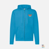 Zip Hoodie Cute Embroidery Fruit of the Loom