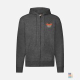 Zip Hoodie Cute Embroidery Fruit of the Loom #inkfinity