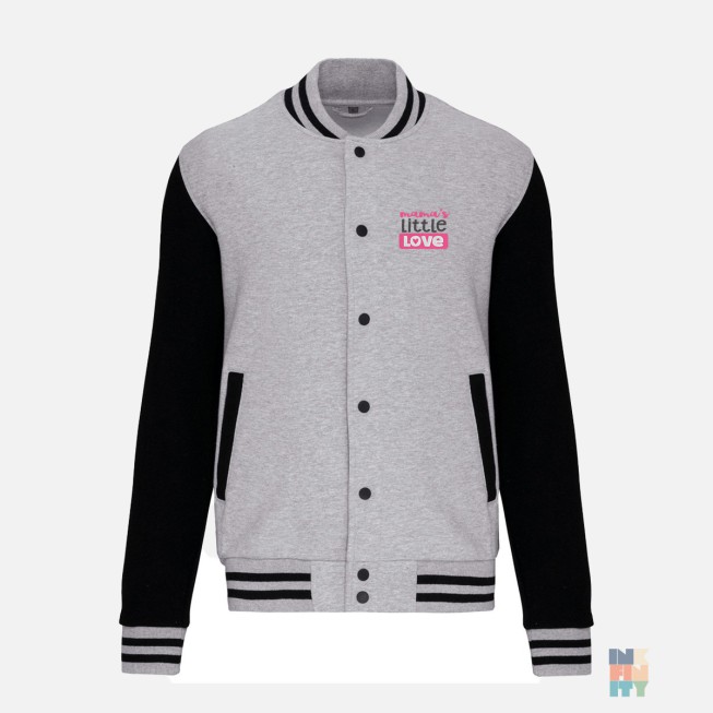 Varsity Jacket Mom Love Family Embroidery Just Hoods