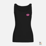Lady-Fit Tank Top Love Kiss Embroidery Gildan
