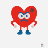 Lightweight Shorts Cute Love Angry Emoji Embroidery Fruit of the Loom