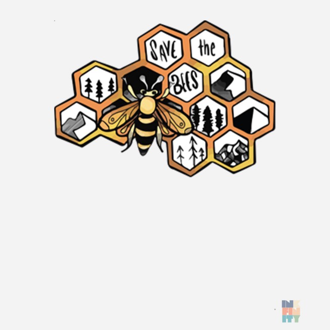 Tricou Premium de Barbati Save The Bees Fruit of the Loom