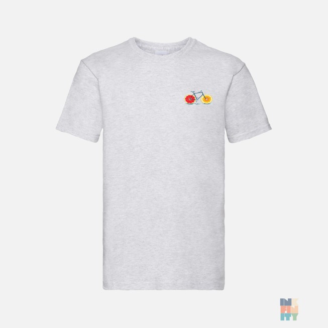 Premium T-Shirt Bicycle Orange Fruit of the Loom