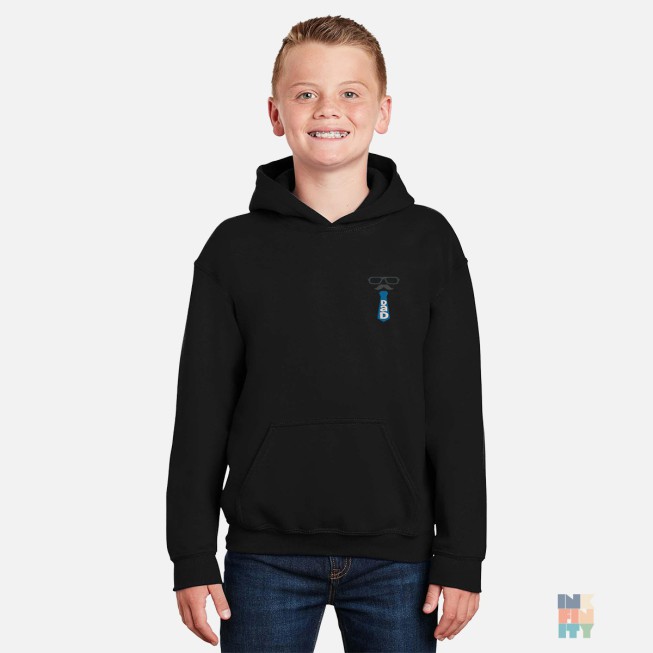 Hanorac cu Model Gluga de Copii Family Funny Embroidery Gildan