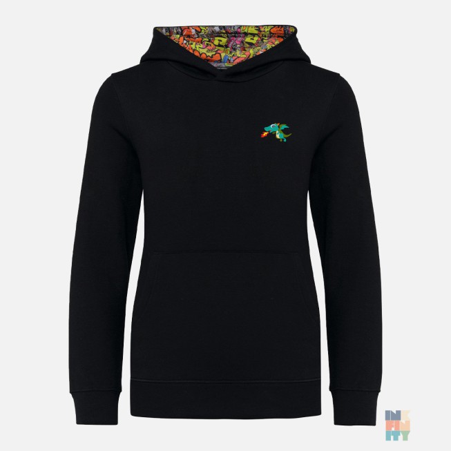 Kids Hood Model Hoodie Cute Fantasy Animal Embroidery Kariban