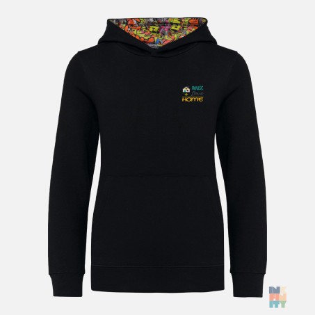 Kids Hood Model Hoodie Love Family Embroidery Kariban #inkfinity