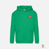 Hanorac Premium de Copii Peace Love Patch Embroidery Fruit of the Loom #inkfinity