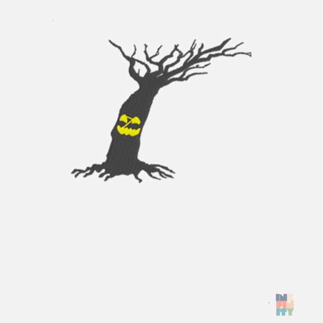 Kids Premium Hoodie Sweat Scary Nature Haloween Embroidery Fruit of the Loom