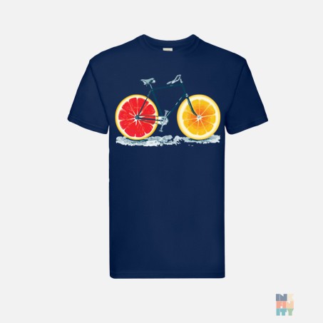 Premium T-Shirt Bicycle Orange Fruit of the Loom #inkfinity