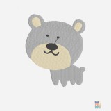 Kids Heavy Blend Sweater Cute Animal Embroidery Gildan