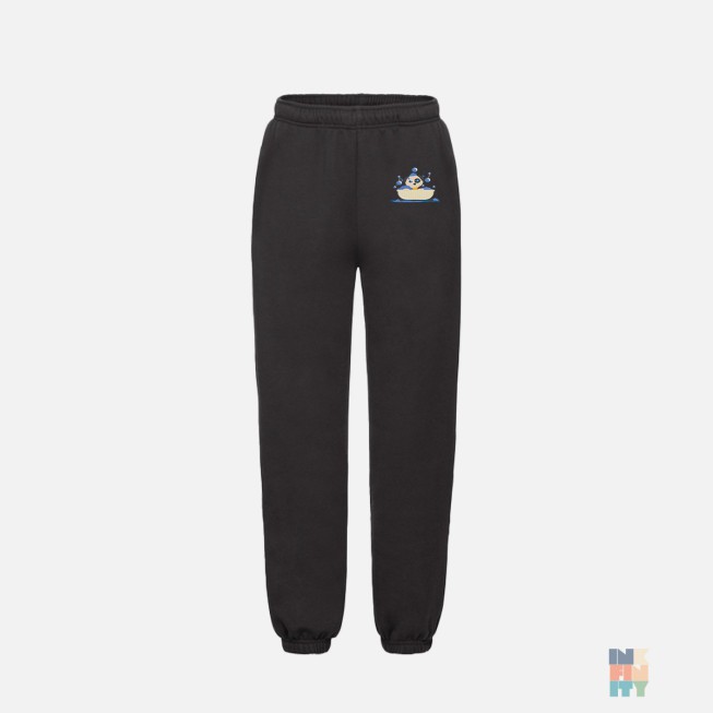 Kids Premium Jogging Pants Animal Cute Embroidery Fruit of the Loom