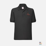 Polo Dryblend de Copii Funny Quote Food Embroidery Fruit of the Loom