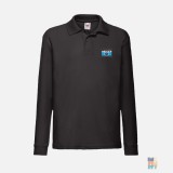 Polo cu Maneca Lunga de Copii Cool Adventure Embroidery Fruit of the Loom