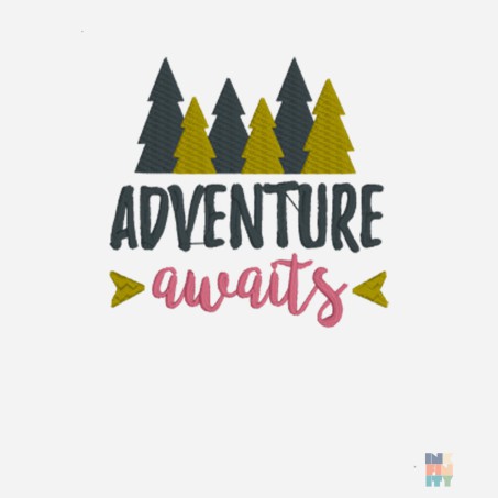 Kids Long Sleeve Polo Adventure Nature Embroidery Fruit of the Loom #inkfinity