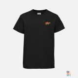 Kids Athletic T-Shirt Beautiful Animal Embroidery Russell