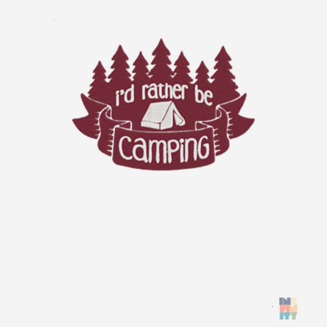 Kids Long Sleeve Camping Adventure Embroidery Fruit of the Loom