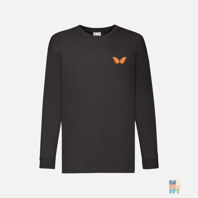 Tricou cu Maneca Lunga de Copii Beautiful Animal Cute Embroidery Fruit of the Loom