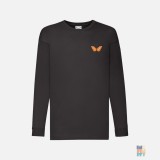 Kids Long Sleeve Beautiful Animal Cute Embroidery Fruit of the Loom