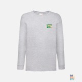 Kids Long Sleeve Holiday Funny Quote Embroidery Fruit of the Loom #inkfinity