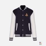 Jacheta Varsity de Copii Christmas Nature Embroidery Kariban