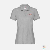 Polo Premium de Dama Food Love Funny Embroidery Fruit of the Loom
