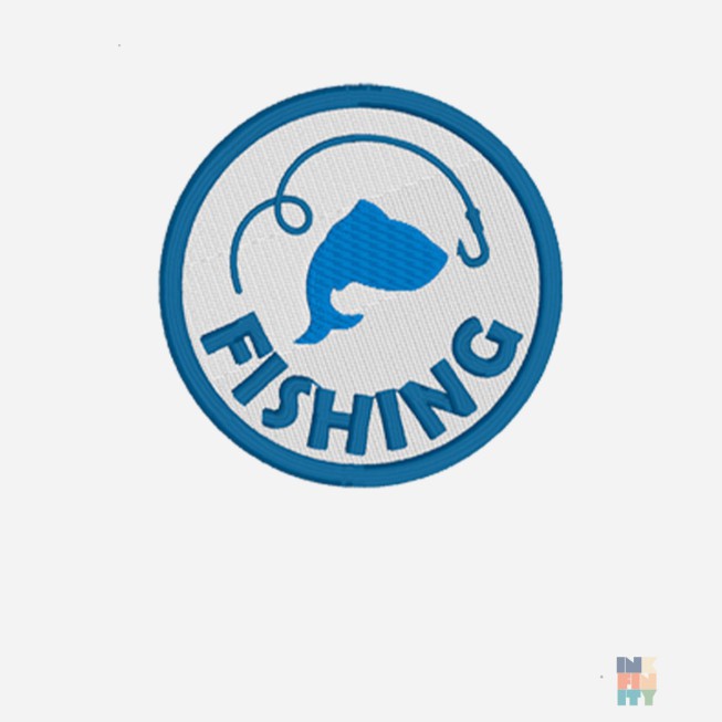 Tricou de Barbati Valueweight Fishing Patch Embroidery Fruit of the Loom