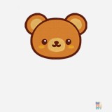 Tricou Maneca Lunga de Barbati Animal Bear Embroidery Fruit of the Loom