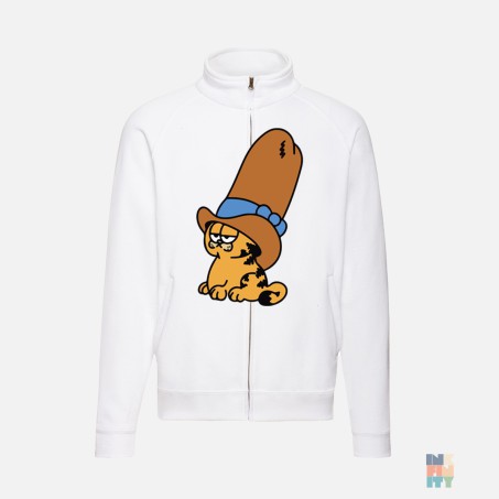 Jacheta de Barbati Long Hat Cat Fruit of the Loom #inkfinity