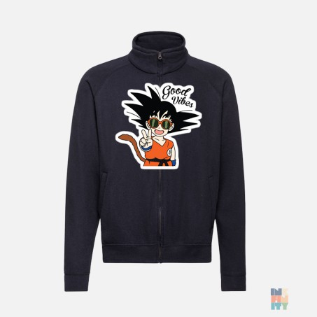 Classic Sweat Jacket Good Vibes Fruit of the Loom #inkfinity