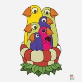 Tricou Baseball de Barbati Colored Birds Fruit of the Loom