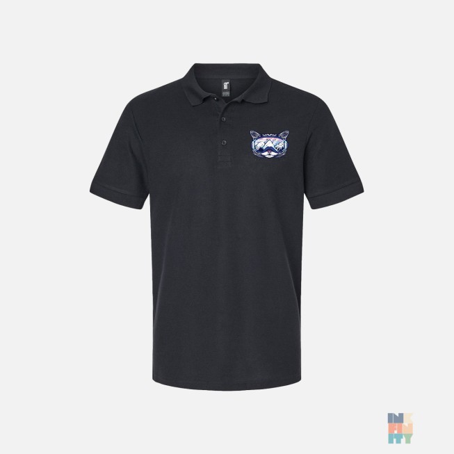 Polo Premium de Barbati Cat at Ski Gildan