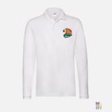 Long Sleeve Polo Hiking Adventure Fruit of the Loom #inkfinity