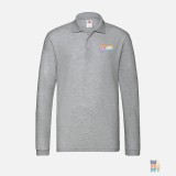 Long Sleeve Polo HappySad Cloud Fruit of the Loom