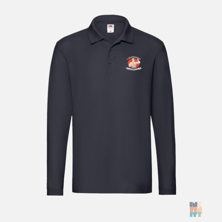 Long Sleeve Polo Workout to Eat Fruit of the Loom #inkfinity